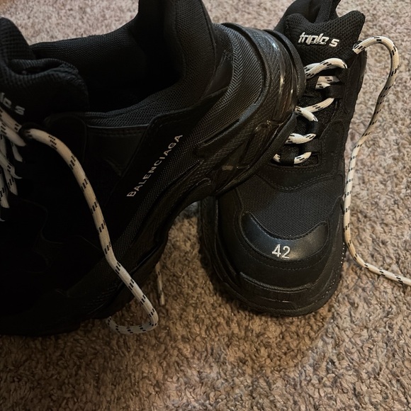 Balenciaga Black Athletic Shoes